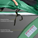 HOMCOM 12ft Trampoline Pad Surround Pad Thick Foam Replacement Spare Green