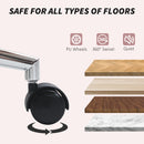 HOMCOM Upholstered Desk Chair with Height Adjustable, Pink