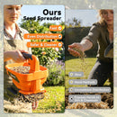 Outsunny Cordless Spreader, 3.3L Handheld Seed Spreader