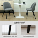 HOMCOM Set of 2 Dining Chairs with Shell Backrest and Padded Seat