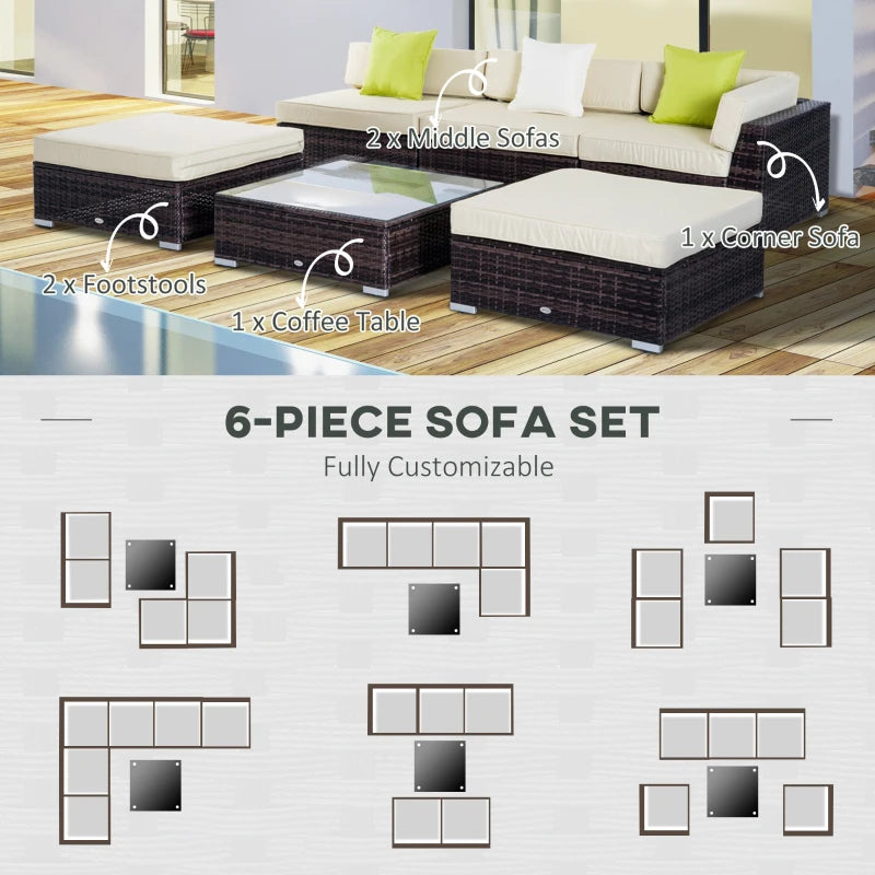 Wicker outdoor sectional top sofa