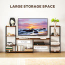 HOMCOM TV Unit For TVs Up To, Industrial TV Stand With Shelves