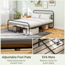 HOMCOM Metal Platform Bed Frame with Under Bed Storage