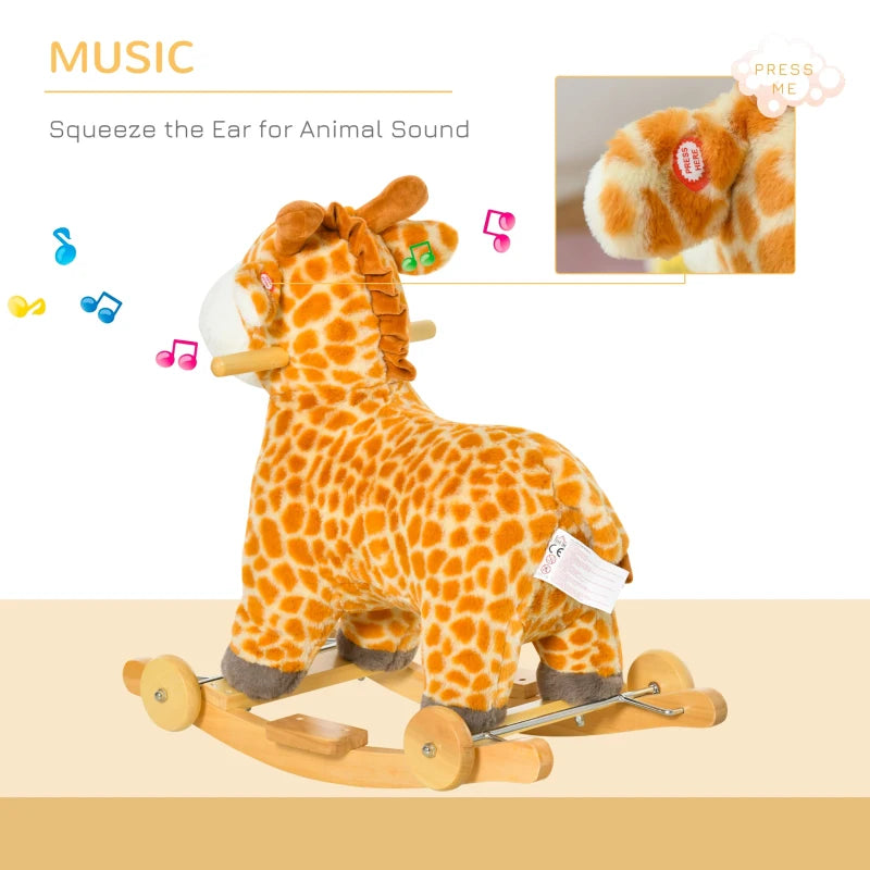 HOMCOM Children's Rocking Giraffe