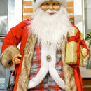 HOMCOM 141cm Animated Life Size Santa Claus With Sound Activated For Party