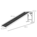 PawHut Pet Ramp for Dogs Cats with Non-Slip Carpet for Bed Sofa, White