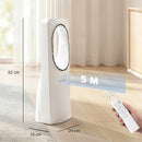 HOMCOM Bladeless Tower Fan With Oscillating, 3 Speeds, 3 Modes, 15H Timer