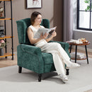 HOMCOM Manual Reclining Armchair Recliner with Footrest