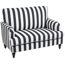 HOMCOM Cuddle Chair With Stripe, Armchair For Living Room
