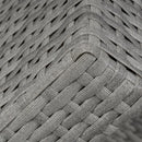 Outsunny Rattan Sofa Set with Footstools - Grey