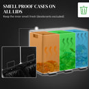 HOMCOM 3 x 20L Triple Kitchen Bin Pedal Bin for Recycling and Waste
