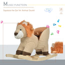 HOMCOM Children Rocking Lion - Brown