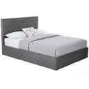 HOMCOM Bed Frame Gas Side Lift Under Bed Storage
