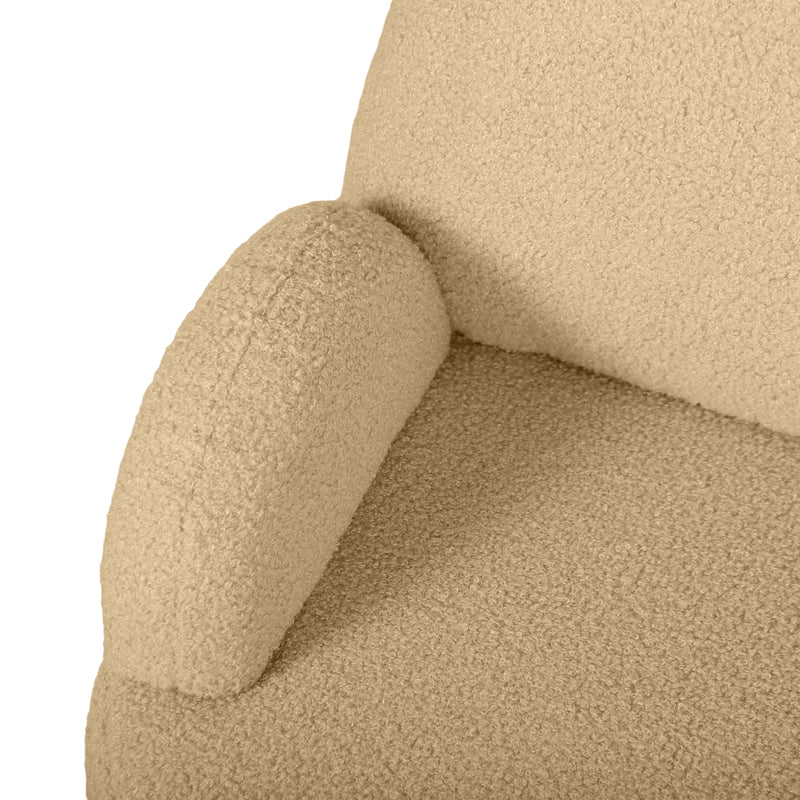 AIYAPLAY Kids Armchair, Bear Shaped Toddler Chair For Bedroom - Pink/Khaki