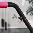 HOMCOM 40 Inch Foldable Mini Fitness Trampoline W/ Foam Handle, Pink