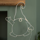 46cm Light up Hanging Christmas Gonk Silhouette with 205 Warm White LEDs