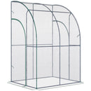 Outsunny Greenhouse Lean To  143x118x212 cm - Clear