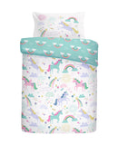 Bedlam Rainbow Unicorn Duvet Cover Set in Multi