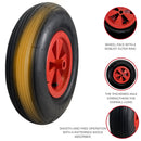 Replacement 13" X 3" Pneumatic Garden Wheelbarrow Wheel With Axle
