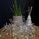 20m Battery Operated Indoor Outdoor Christmas String Lights with 200 LEDs in Warm White