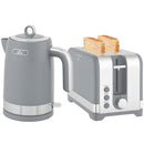 HOMCOM 3000W Rapid Boil Kettle And Toaster Set With Otter Thermostat, Grey