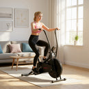 SPORTNOW Exercise Bike with Adjustable Seat, LCD Display, Smooth Belt Drive