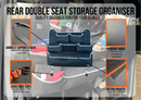 Rear Double Seat Storage Organiser - Grey