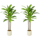HOMCOM 90cm Lifelike Fake Tree With Bendable Trunks For Home Decor, Green