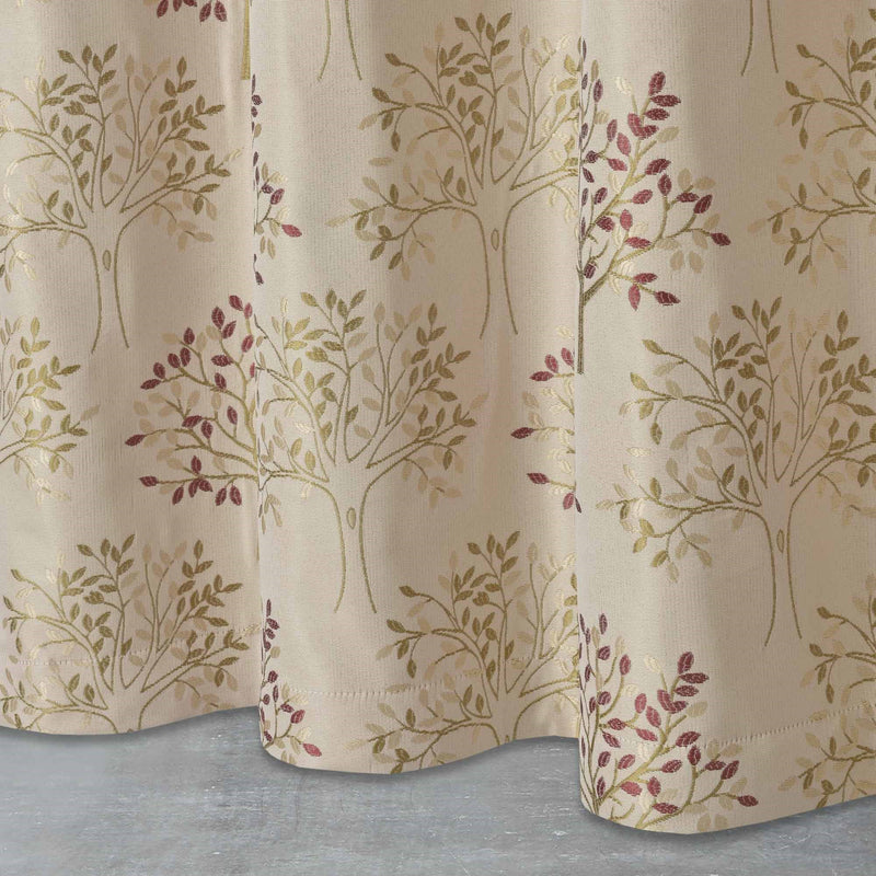 Tuscany Eyelet Curtains - Red