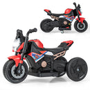 6V Kids Ride-on Motorcycle With Detachable Training Wheels - Blue/Red/Pink