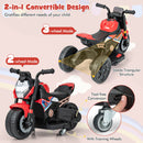 6V Kids Ride-on Motorcycle With Detachable Training Wheels - Blue/Red/Pink