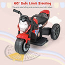 6V Kids Ride-on Motorcycle With Detachable Training Wheels - Blue/Red/Pink