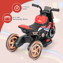 6V Kids Ride-on Motorcycle With Detachable Training Wheels - Blue/Red/Pink