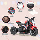 6V Kids Ride-on Motorcycle With Detachable Training Wheels - Blue/Red/Pink
