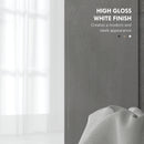 HOMCOM Bathroom Under Sink Cabinet With Adjustable Shelf High Gloss White