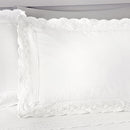 Serene Renaissance Duvet Cover Set in White
