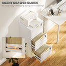 Filing Cabinet, File Cabinet with 3 Lockable Drawers and Hanging Rails