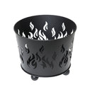 32cm Black Steel Fuego Outdoor Garden Firebasket