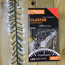 480 LED 6.2m Premier Clusterbrights Indoor Outdoor Multifunction Mains Operated Christmas Cluster Lights with Timer in Cool White