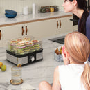 HOMCOM 5 Tier Food Dehydrator, 245W for Drying Fruit, Meat, Vegetable, Black