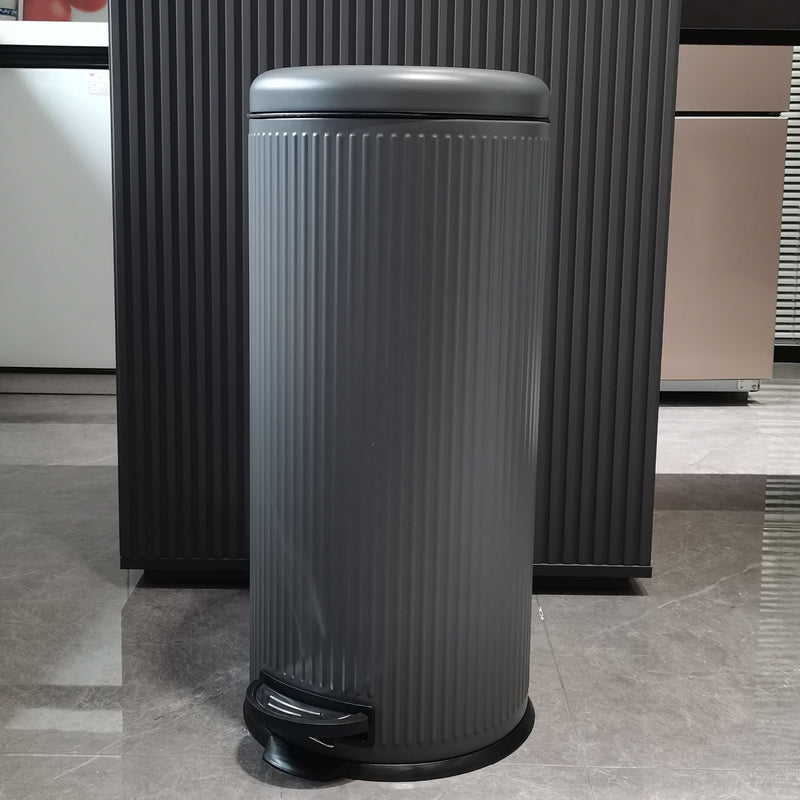 Lewis's 30 Litre Round Pedal Bin - Grey