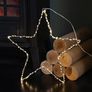 30cm Light up Dewdrop Christmas Star with 120 Warm White LEDs