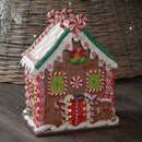 23cm Battery Operated LED Christmas Gingerbread Candy Chalet Decoration