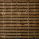 1.3m x 1.2m Light up Twinkling Star Christmas Curtain Light with White Mix LEDs