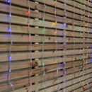 1.5m x 2m Light up Cascading Christmas Curtain Light with 240 Multi-Coloured LEDs