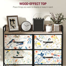 HOMCOM 8-Drawer Chest of Drawers, Fabric Dresser with Open Shelf