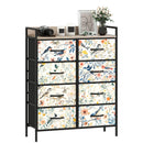 HOMCOM 8-Drawer Chest of Drawers, Fabric Dresser with Open Shelf