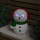 25cm Battery Operated Outdoor Blinkin' Frosty Snowman Christmas with White LEDs & Timer Function