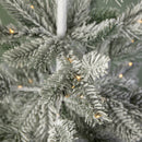 5ft (1.5m) Light up Christmas Pine Needle Tree with 220 Warm White LEDs and Metal Stand