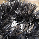 2m x 15cm Chunky & Fine Mix Christmas Tinsel Garland in Matt Graphite